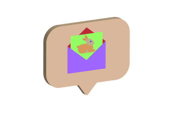 3D Easter Icon Bunny
