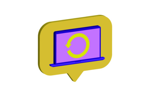 3D Icon Laptop Reload