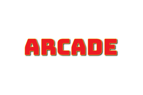 ARCADE 3d-Text Effect Vector Graphic