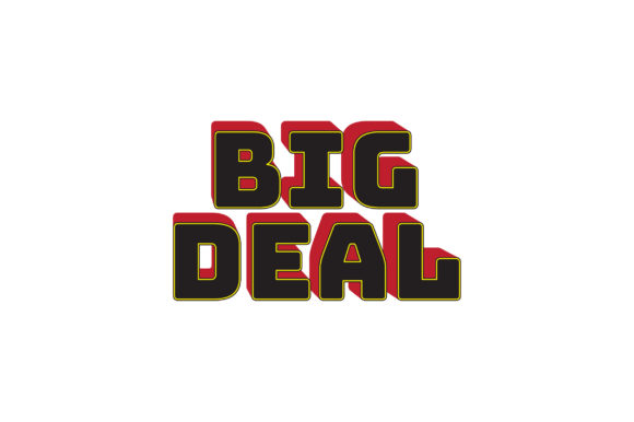 Big DEAL 3D Text Effect Vector: Elevate Your Visual Impact