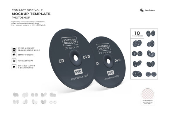 Enhancing Visual Presentations with the Compact Disc 3D Mockup Template Bundle 2