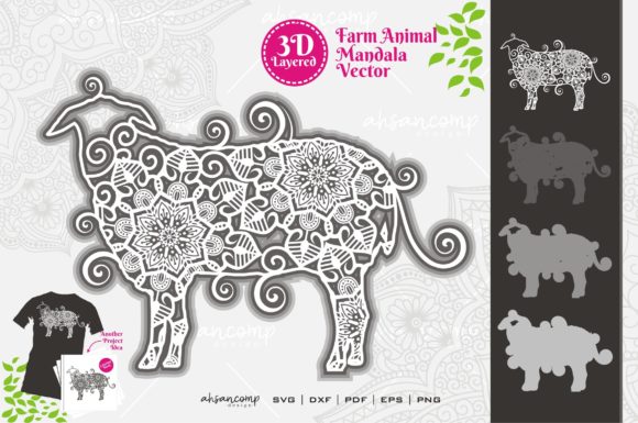 Farm Animal Mandala SVG 3D Layered 14: A Detailed Evaluation of Digital Craft Assets