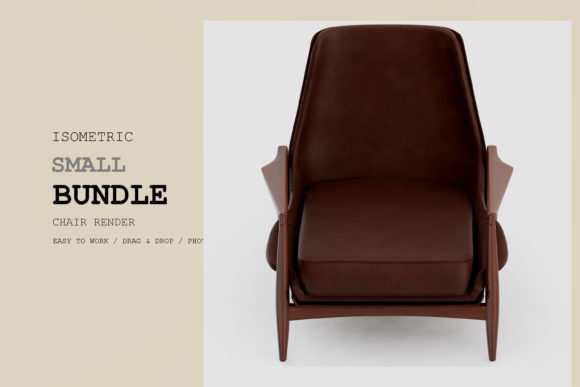 Isometric Armchair 3D Rendering Pac 123