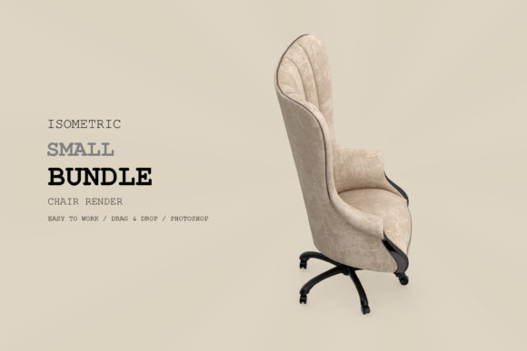 Isometric Armchair 3D Rendering Pack 3