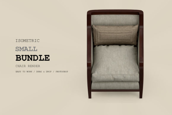 Isometric Armchair 3D Rendering Pack 70