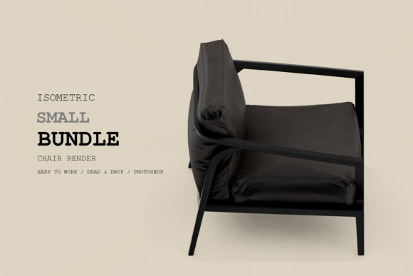Isometric Armchair 3D Rendering Pack 82