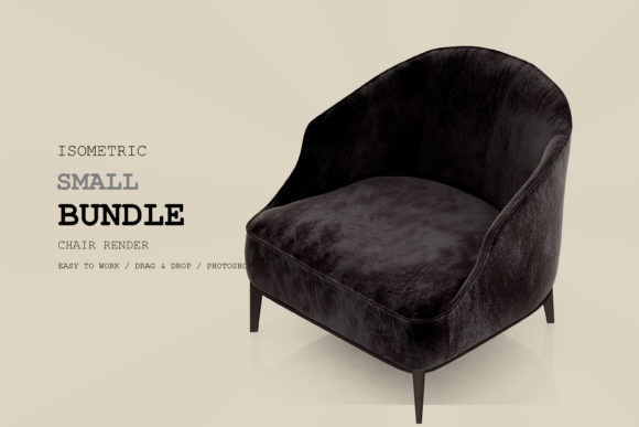 Isometric Armchair 3D Rendering Pack 97