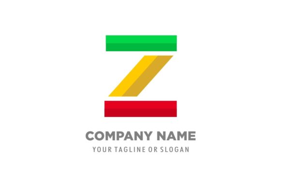 Logo Letter Z Initial Symbol 3D