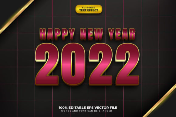 Transform Your Celebrations with a Happy New Year Editable 3D Text Effect